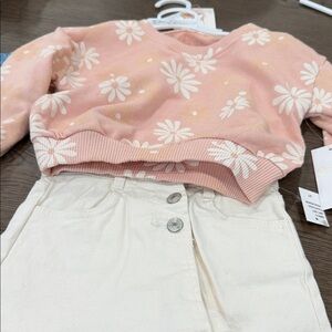 Jessica Simpson Pink and Cream Kids Matching Set